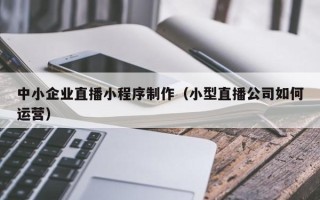 涉县中小企业直播小程序制作（小型直播公司如何运营）